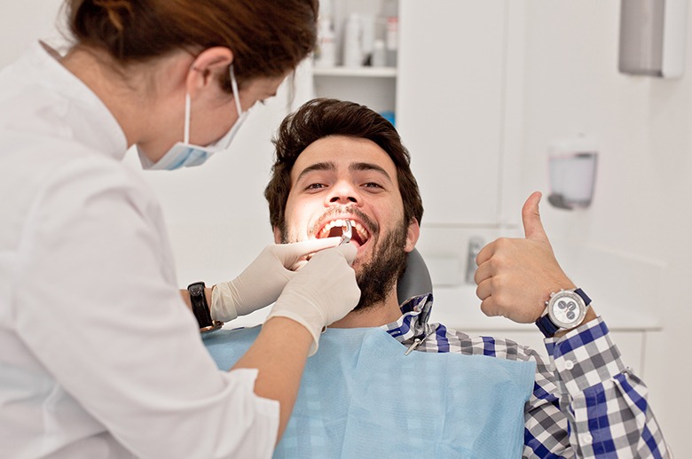 Invisalign clear aligners in use